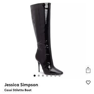 Jessica Simpson JP-Cassi Black Crinkled Patent
